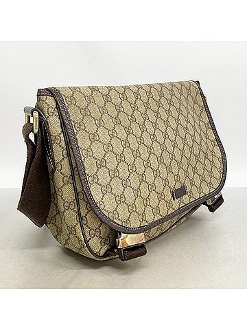 Gucci Gucci GG Supreme Shoulder Bag 201732 Brown Champagne Women's (view 2)