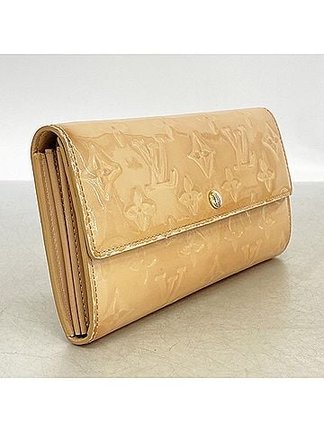 Louis Vuitton Louis Vuitton Vernis Portefeuille Sarah Long Wallet M91522 Rose Florentine Women's (view 2)