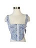 Avec Les Filles Floral Blue White Cargo Pants Size 24 - photo 7