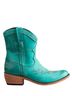 Liberty Black 100% Leather Blue Green Ankle Boots Size 9 1/2 - photo 1