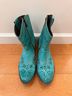 Liberty Black 100% Leather Blue Green Ankle Boots Size 9 1/2 - photo 9