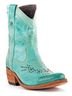 Liberty Black 100% Leather Blue Green Ankle Boots Size 9 1/2 - photo 4