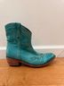 Liberty Black 100% Leather Blue Green Ankle Boots Size 9 1/2 - photo 6