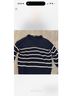Aritzia Stripes Blue White Wool Pullover Sweater Size XS - photo 3