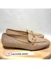 Tahari Women’s Beige Patterned Gold Tone Slip On Vegan Loafers Flats - photo 5