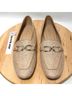 Tahari Women’s Beige Patterned Gold Tone Slip On Vegan Loafers Flats - photo 13