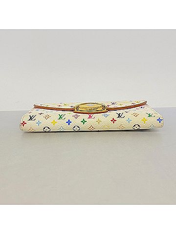 Louis Vuitton Louis Vuitton Tri-fold Long Wallet Monogram Multicolor Portefeuille Eugenie M93736 Blanc Rich Ladies (view 2)