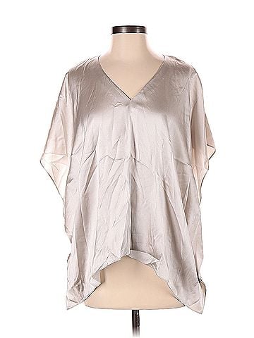 Alice + Olivia Alice + Olivia Short Sleeve Silk Top (view 1)