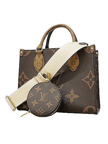 Louis Vuitton Louis Vuitton Monogram Giant Reverse OnTheGo PM Handbag M46373 Brown 2-way bag for women (view 1)