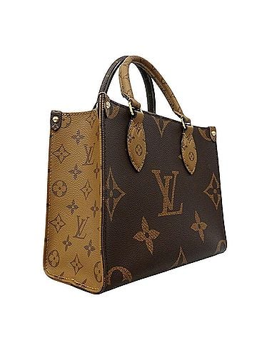 Louis Vuitton Louis Vuitton Monogram Giant Reverse OnTheGo PM Handbag M46373 Brown 2-way bag for women (view 2)