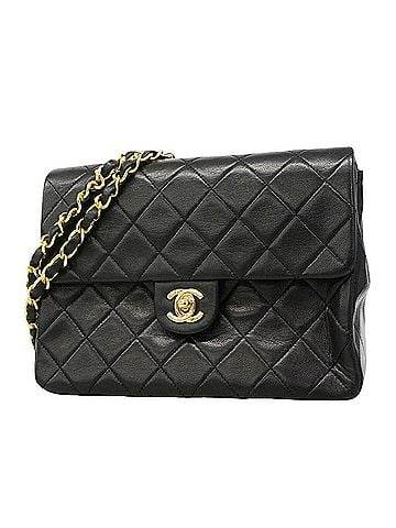 Chanel Chanel Mini Matelassé Chain Shoulder Bag, Lambskin, Black, Women's (view 1)