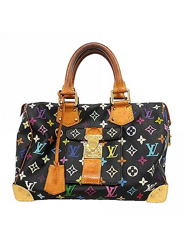 Louis Vuitton Louis Vuitton Monogram Multicolor Speedy 30 Handbag M92642 Noir (Women's) (view 1)