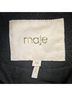 Maje Jacquard Black Coat Size S - photo 3