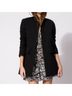Maje Jacquard Black Coat Size S - photo 11
