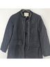 Maje Jacquard Black Coat Size S - photo 8