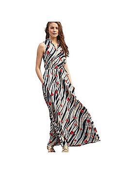 L.L.Bean Signature Signature Maxi Nautical Buoy Dress Casual Dress (view 1)