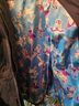 Betsey Johnson Print Purple Jacket Size M - photo 3