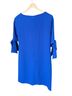 CeCe 100% Polyester Solid Blue Casual Dress Size 4 - photo 2