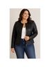 Barneys New York 100% Leather 100% Polyester Black Jacket Size S - photo 3