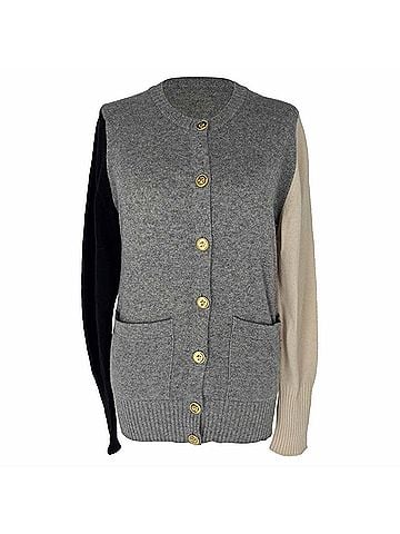 Chanel Chanel Colorblock Cardigan in Multicolor Cashmere (view 1)