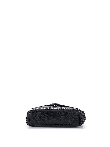 Saint Laurent Classic Monogram College Bag Python Embossed Leather Large (view 2)