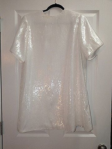 Theory Tee Dress Fluid Sequins Cocktail Dress (view 1)