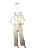 Drew Stripes White Yellow Jumpsuit Size S - photo 5