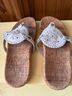 Jack Rogers 100% Leather White Brown Flip Flops Size 8 - photo 3