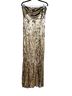 ASOS 100% Polyester Gold Cocktail Dress Size 12 - photo 2
