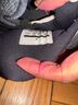 Jordan Black White Red Sneakers Size 9 1/2 - photo 3