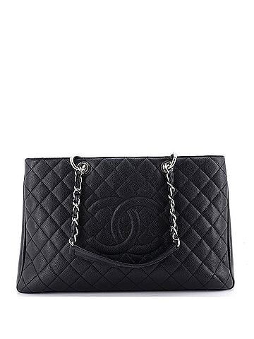 Chanel Grand Shopping Tote Quilted Caviar XL (view 1)