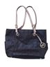 Michael Kors Print Black Leather Tote One size - photo 1