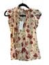 Haver + Blair 100% Polyester Floral Multi Color Short Sleeve Blouse Size XS - photo 1