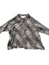 Venezia Print Black Gray Button-Down Shirt Size 2X - photo 1