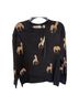 Catherine Malandrino Graphic Black Tan Sweater Vest Size M - photo 1