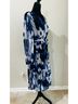 DKNY Floral Blue White Casual Dress Size 12 - photo 3