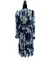 DKNY Floral Blue White Casual Dress Size 12 - photo 2