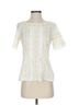 Tory Burch White Ivory Short Sleeve Blouse Size 4 - photo 1
