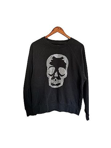 Zadig & Voltaire Rhinestone Skull Strass Sweatshirt (view 1)
