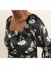 Hutch Floral Black Casual Dress Size L - photo 5