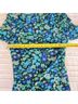 Ganni Floral Blue Green Long Sleeve Turtleneck Size S - photo 6
