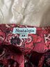Nostalgia 100% Rayon Floral Red Long Sleeve Blouse Size M - photo 3