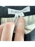 BCBGeneration 100% Polyester Stripes White Silver Black Dressy Shorts Size 2 - photo 3