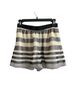 BCBGeneration 100% Polyester Stripes White Silver Black Dressy Shorts Size 2 - photo 1