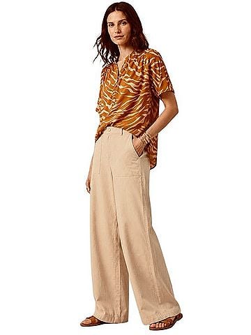 Maeve Windham Short Sleeve Henley (view 2)