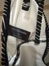 Ambrielle 82% Nylon 18% Spandex 100% Polyester Stripes Black White Pink One Piece Swimsuit Size S - photo 3