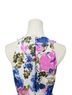 Calvin Klein 100% Polyester Floral Blue Pink Casual Dress Size 8 - photo 4