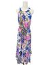 Calvin Klein 100% Polyester Floral Blue Pink Casual Dress Size 8 - photo 1