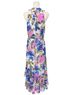 Calvin Klein 100% Polyester Floral Blue Pink Casual Dress Size 8 - photo 2