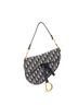 Christian Dior 100% Canvas Plain Blue Saddle Handbag Oblique Canvas Medium One size - photo 1
